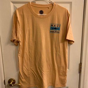 Maui and Sons Orange T Shirt Mens Size Large